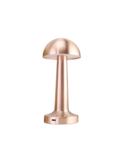 Modern Bronz Masa Lambası 3 Renk LED Dokunmatik Şarjlı Model