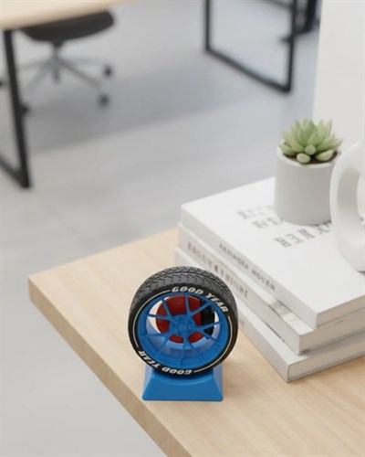 Modern Ofis Dekoru Jant Görünümlü Masa Üstü Aksesuar