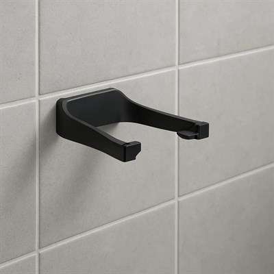 Modern Siyah Tuvalet Kağıtlığı Duvar Tipi Minimal Tasarım Peçetelik