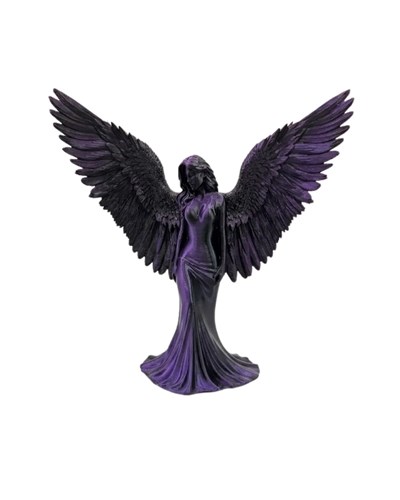 Mor Melek Biblo Küçük Boy Dekoratif Angel Figür Modern Ev Aksesuarı