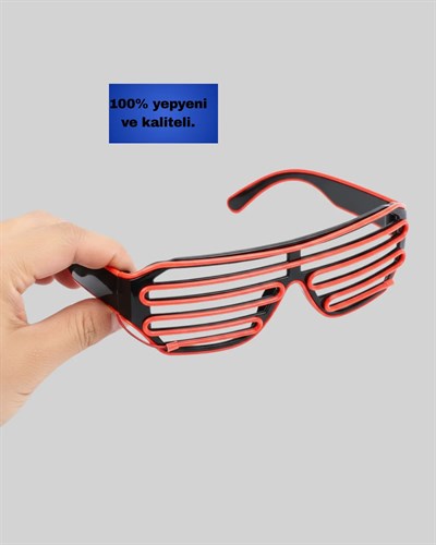 NEON GÖZLÜK KIRMIZI