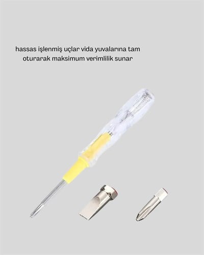 Neon Işıklı Elektrik Kontrol Kalemi