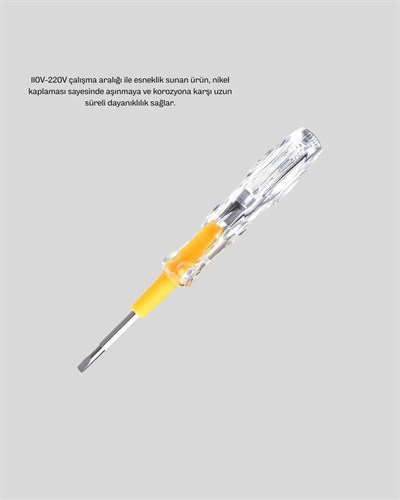 Neon Işıklı Elektrik Kontrol Kalemi