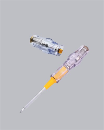 Neon Lambalı Elektrik Kontrol Kalemi Nikel Kaplama 110-220V