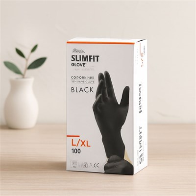 Nitril Muayene Eldiveni Siyah XL Pudrasız 100lü