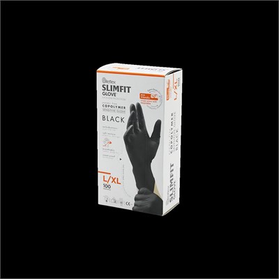 Nitril Muayene Eldiveni Siyah XL Pudrasız 100lü