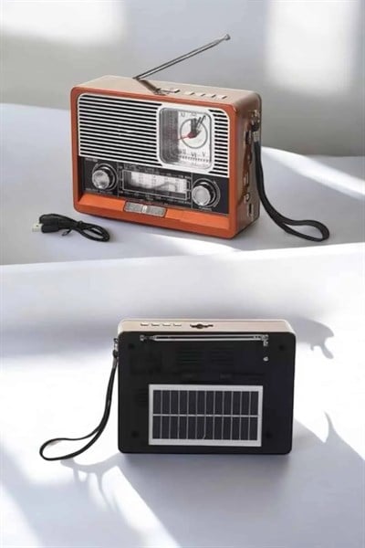 Nostaljik Radyo USB,AUX Ve SD Kart Girişli Bluetooth Bağlantılı