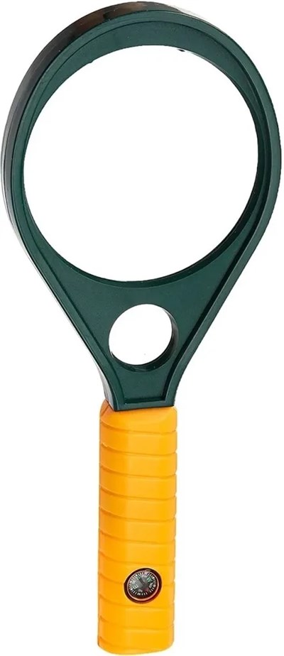Optik Cam El Büyüteç 65MM 6x 4x Pusulalı Çocuklar ve Yetişkinler MG89075