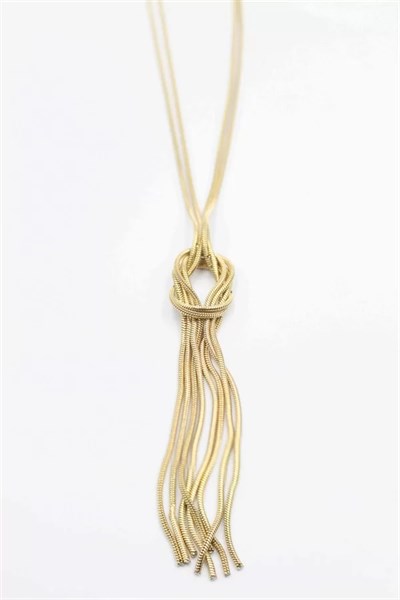 Örgü Kolye - Altın
