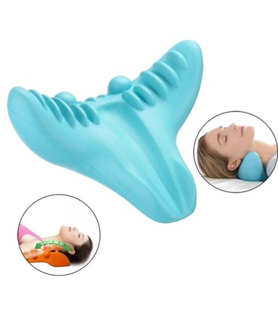 Ortopedik Servikal Boyun Masaj Yastığı Dik Duruş Destekleyici Omurilik Hörgüç Giderici Rahatlatıcı