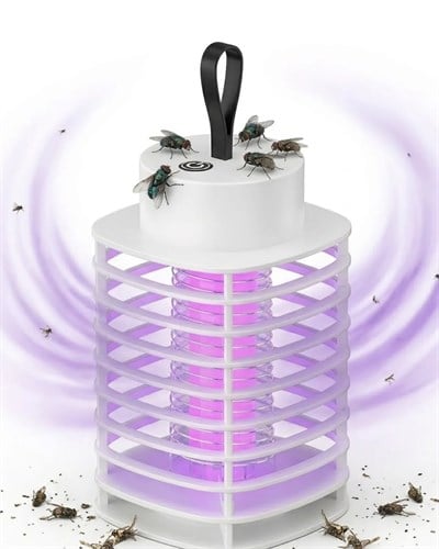 Otomatik Akıllı Sivrisinek Öldürücü Lamba Şarjlı UV Işıklı Sessiz Çalışma Duvara Asılabilir