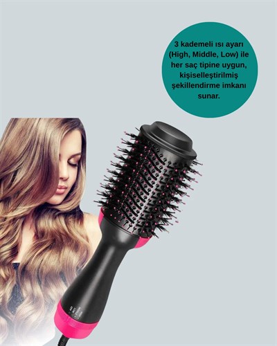 Oval Tasarımlı Profesyonel Fönlü Saç Şekillendirici