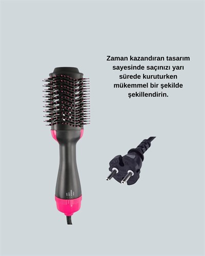 Oval Tasarımlı Profesyonel Fönlü Saç Şekillendirici