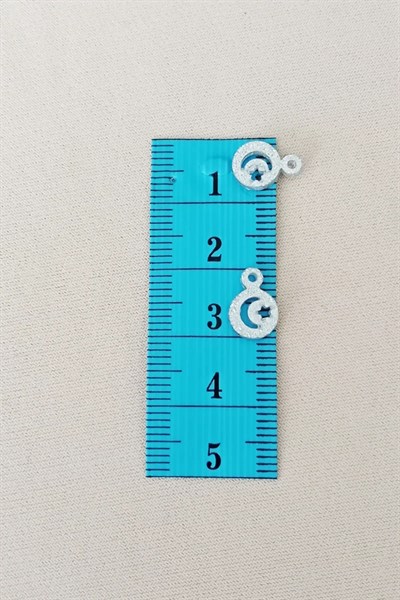 Oya Abiye Bileklik Kolye Pleksi Metalik Plastik Pul Gümüş Renk 8 gram 100 adet - BNC516