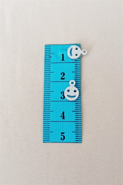 Oya Abiye Bileklik Kolye Pleksi Metalik Plastik Pul Gümüş Renk 24 gram 255 adet - BNC585