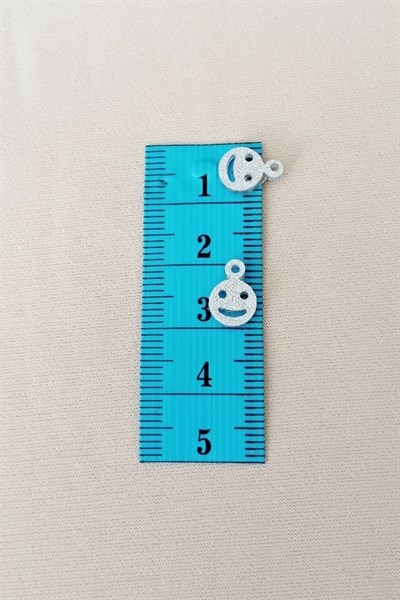 Oya Abiye Bileklik Kolye Pleksi Metalik Plastik Pul Gümüş Renk 24 gram 255 adet - BNC585