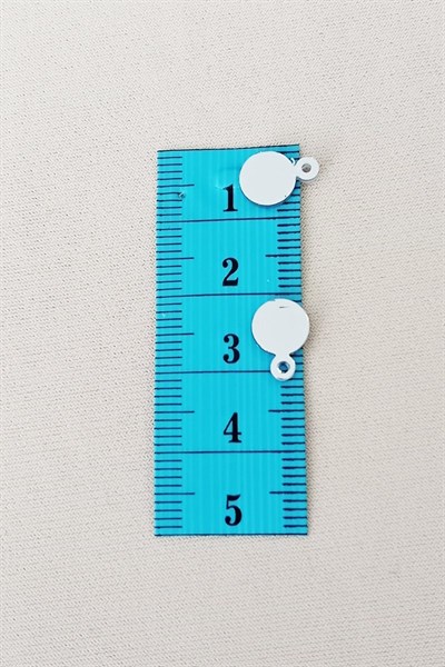 Oya Abiye Bileklik Kolye Pleksi Metalik Plastik Pul Gümüş Renk 24 gram 225 adet - BNC580