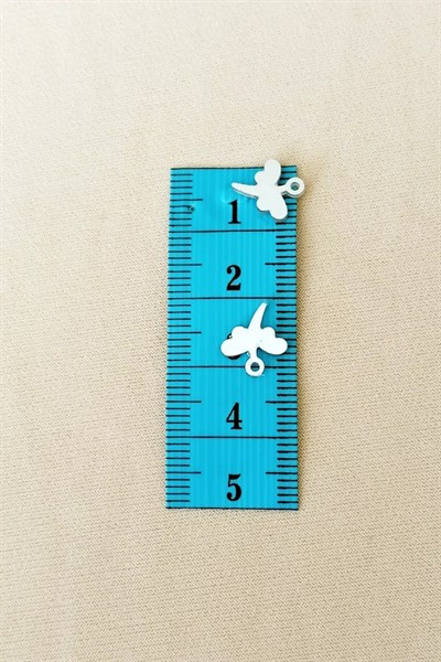 Oya Abiye Bileklik Kolye Pleksi Metalik Plastik Pul Gümüş Renk 8 gram 90 adet - BNC503