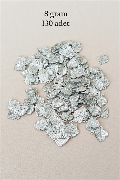 Oya Abiye Bileklik Kolye Pleksi Metalik Plastik Pul Gümüş Renk 8 gram 130 adet - BNC507