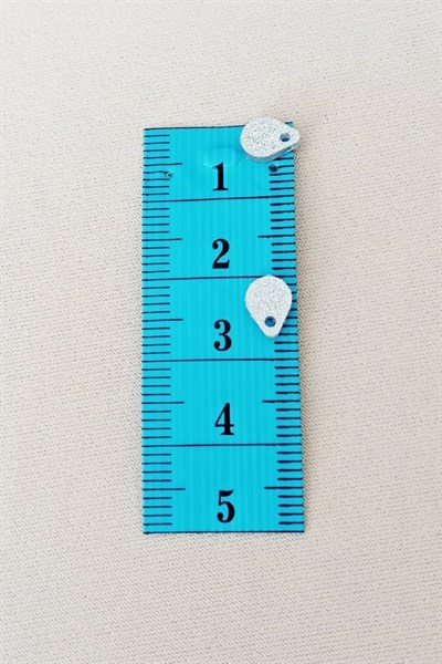 Oya Abiye Bileklik Kolye Pleksi Metalik Plastik Pul Gümüş Renk 8 gram 155 adet - BNC509