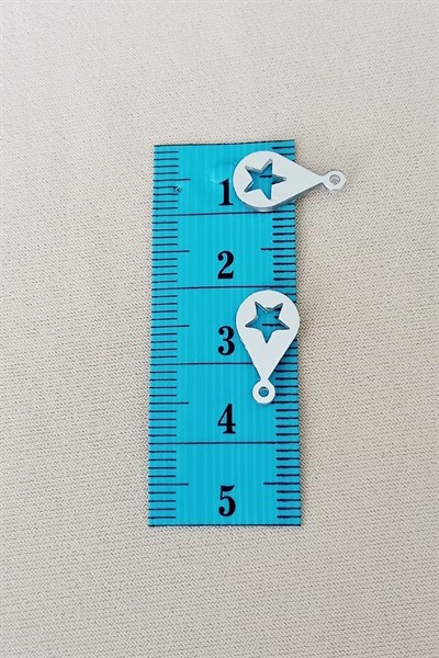 Oya Abiye Bileklik Kolye Pleksi Metalik Plastik Pul Gümüş Renk 24 gram 195 adet - BNC581