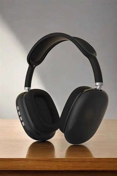 P9 Plus Kulaklık Siyah Bluetooth Bağlantılı Kulak Üstü Kablosuz ANC Özelliği