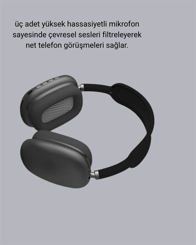 P9 Pro Plus Bluetooth Kulak Üstü Kulaklık – H1 Çipli, Aktif Gürültü Engelleme, Uzamsal Ses Desteği