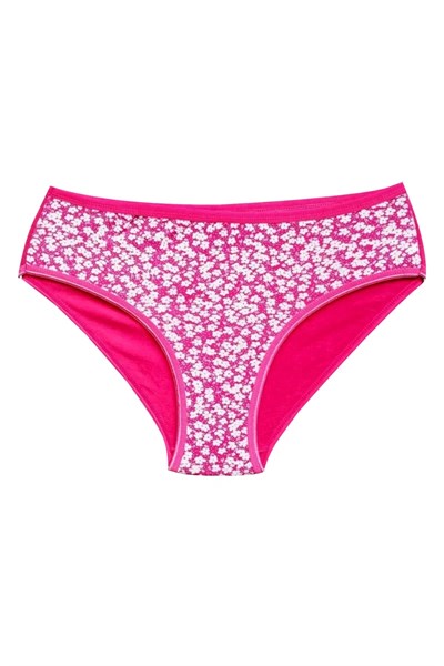 Pamuklu Geniş Kenarlı Likralı Desenli Bato Kadın Külot 3lü Paket Set3