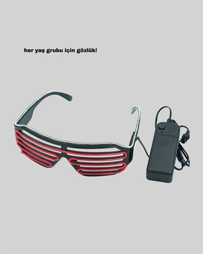 Parti ve Festival Aksesuarı LED Işıklı Gözlük