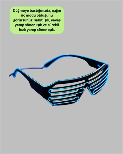 Parti ve Organizasyonlara Özel LED Işıklı Gözlük