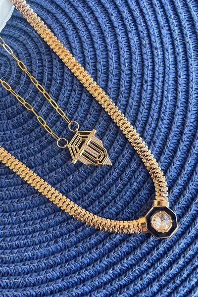 Paslanmaz Çelik 2’li Kolye – Kimler Geldi Kimler Geçti Modeli