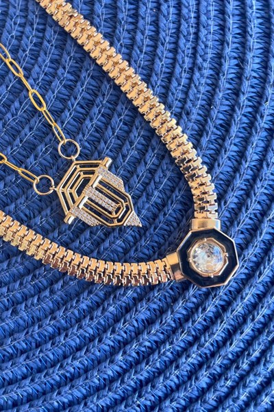 Paslanmaz Çelik 2’li Kolye – Kimler Geldi Kimler Geçti Modeli