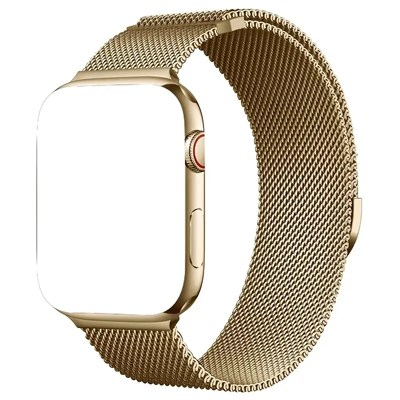 Paslanmaz Çelik Watch 10 Uyumlu Kaliteli Kordon Altın Renk 42