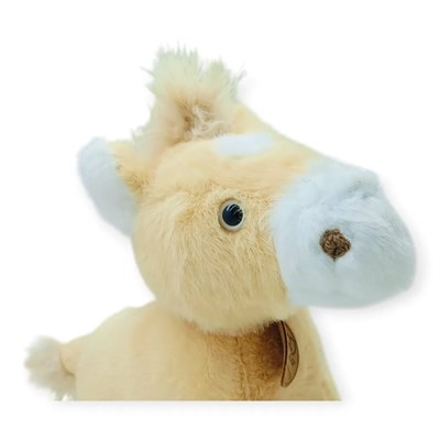 Peluş Hayvanlar Sesli 30 cm At - Açık Kahverengi