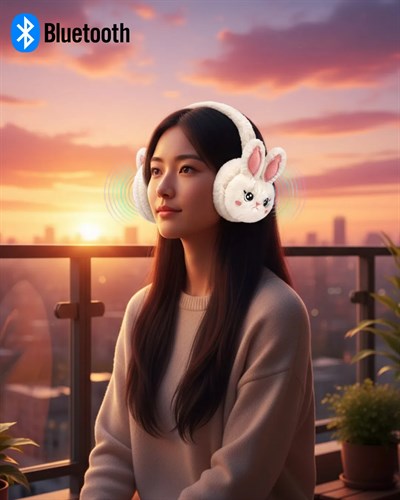 Peluş Kablosuz Bluetooth Kulaklık Çocuk ve Genç Kullanıma Uygun
