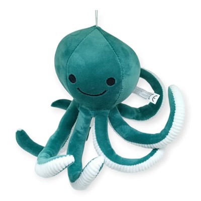 Peluş Sevimli Ahtapot 30 cm - Yeşil