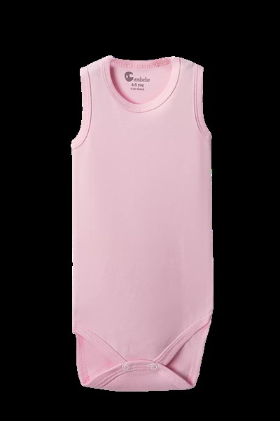 Pembe Askılı Body Zıbın 7-12 YAŞ Çocuklar İçin (1 ADET) Alttan Çıtçıtlı Özel Gereksinimli