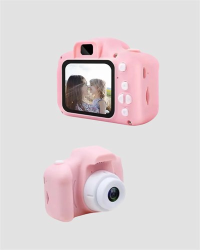 Pembe Mini 1080p HD Çocuk Kamera – 8MP, Video Kaydı,TF Kart Destekli