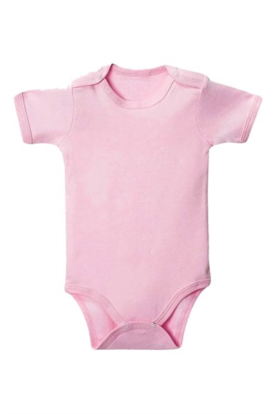 Pembe Yarım Kol Body Zıbın 7-12 YAŞ Çocuklar İçin (3 ADET) Alttan Çıtçıtlı Özel Gereksinimli