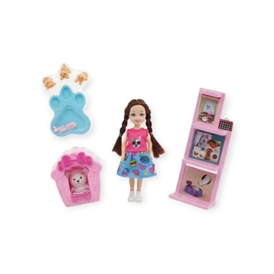Pet Shop - Köpek Bakım Merkezi Oyun Seti - A8-14 - Sarışın