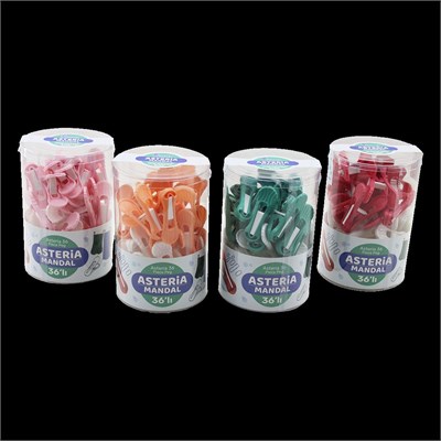 Plastik Renkli Mandal 36lı Kutulu (Yaysız)