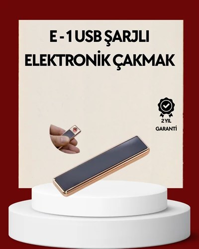 Plazma Ark Teknolojili Elektrikli Çakmak – Dokunmatik, LED Göstergeli, Şarj Edilebilir