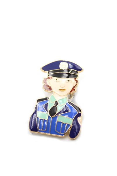 Polis Broş - Mavi