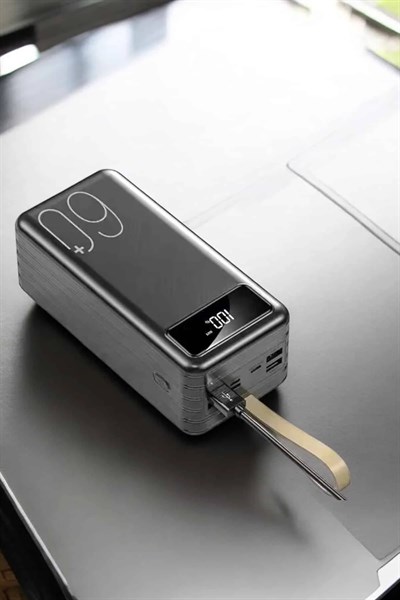 Powerbank 60.000 MAH Dijital Göstergeli 4 Portlu Taşınabilir
