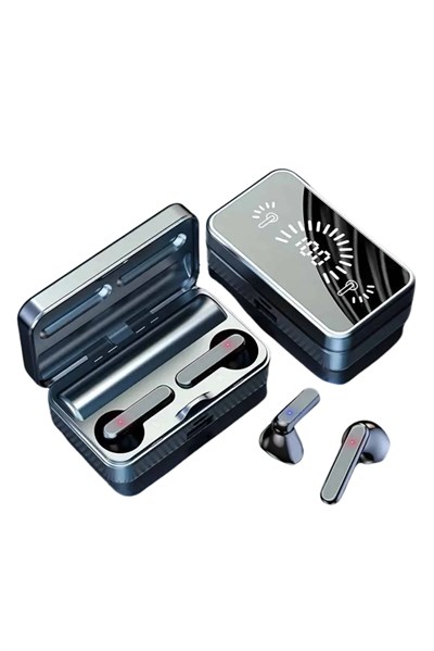 Powerbankli Bluetooth Kulaklık Yüksek Ses Aynalı Çift Dijital Gösterge Ekranı