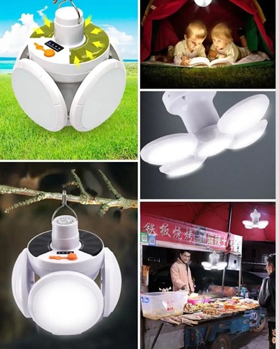 Pratik Katlanabilir Solar LED Aydınlatma Lambası