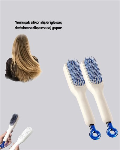Pratik Mekanizmalı Saç Tarağı – Kendi Kendini Temizler, Taşınabilir