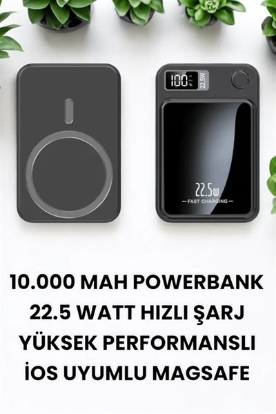 Pratik ve Taşınabilir 10.000 mAh Wireless Powerbank Hızlı Şarj Avantajı