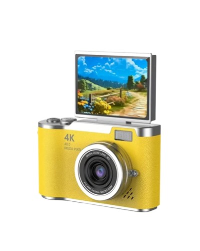 Profesyonel Çekim İçin 48 MP Dijital Kamera Flip Screen 18x Zoom Uzun Pil Ömrü