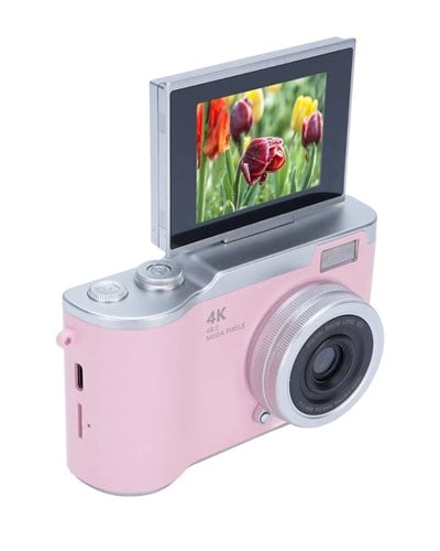 Profesyonel Çekim İçin 48 MP Kamera 18x Zoom Flip Ekran Dijital Kamera